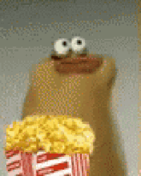 Grabs Popcorn