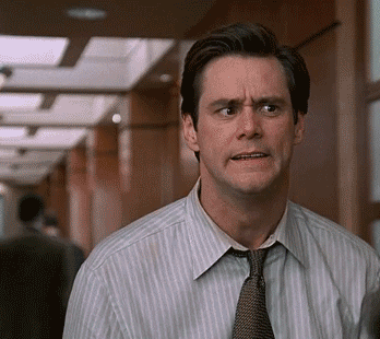 Scared Jim Carrey