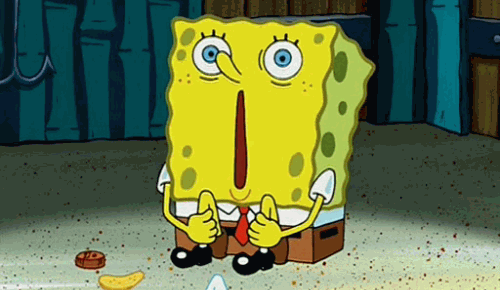 Spongebob Squarepants Sad And Shocked Reaction GIF