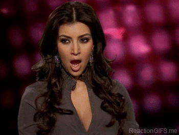 Kim Kardashian bored and yawning | Reaction GIFS