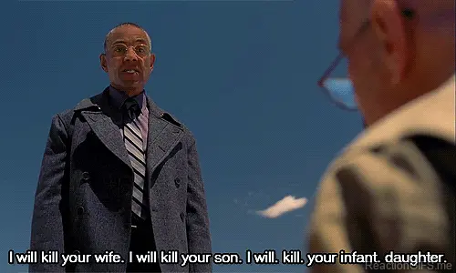breaking bad gus i will kill your wife