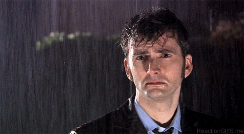 Dr Who rain sad gif (David Tennant) | Reaction Gifs