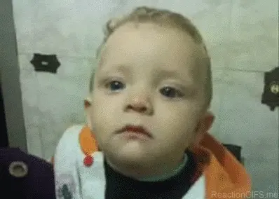 Sad kid reaction after his dad tells him no you can't