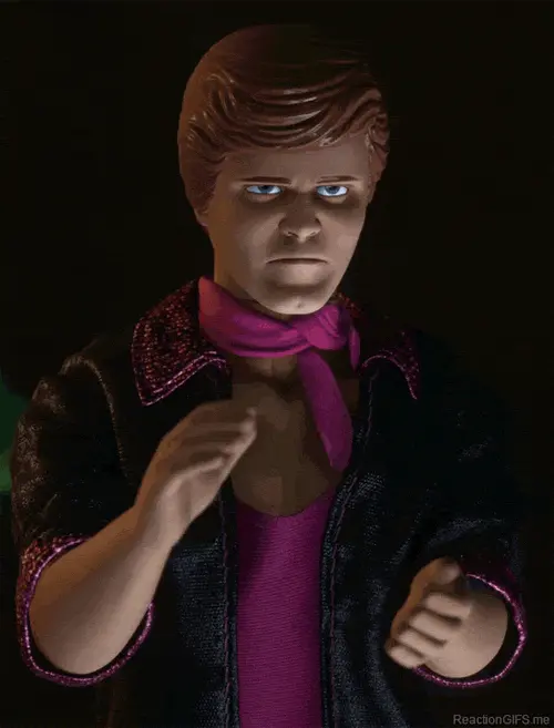 Ken clapping with hate on his eyes