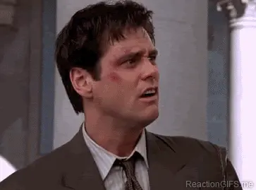 Jim Carry gagging disgusted