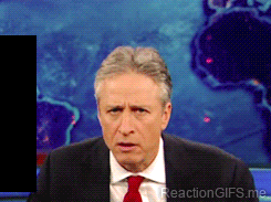 Jon Stewart Huh! what? | Reaction Gifs