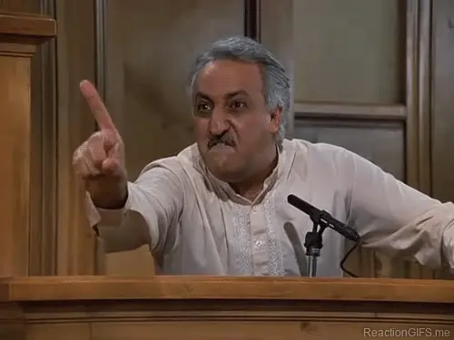 No, no, no Babu Bhatt mad at Seinfeld