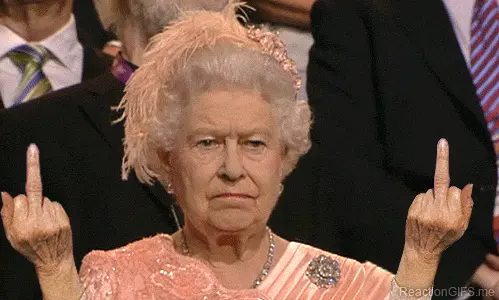Royal fingers with Queen Elizabeth