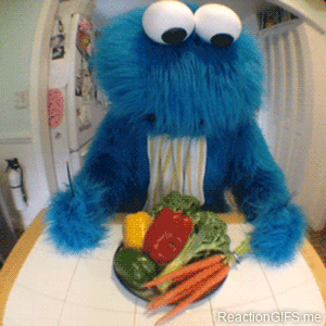 Cookie Monster Pissed off doing diet