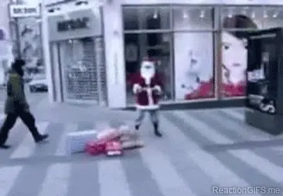 Don't mess with Santa (Santa's Kick)