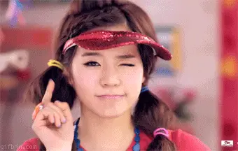 Tiffany Girls' Generation Wink no no gif