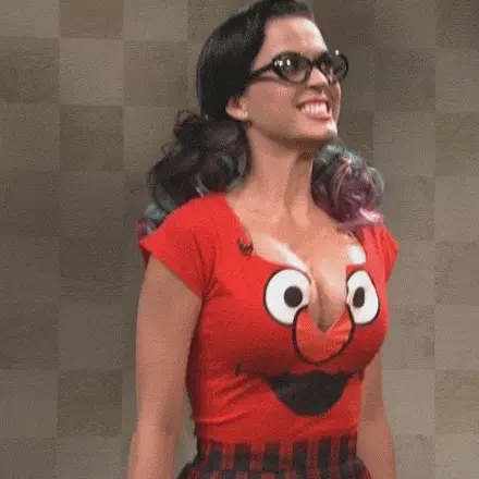Katty Perry excited