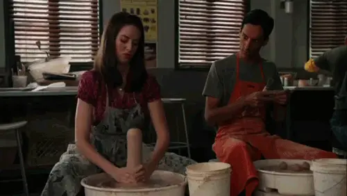 Alison Brie sexy pottery