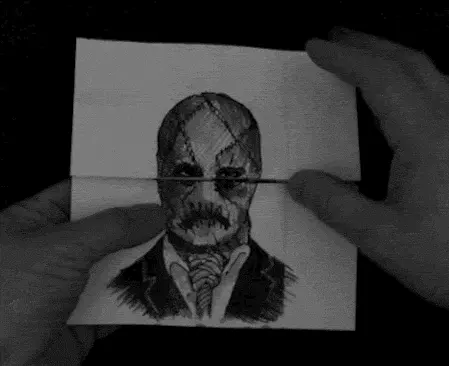 Batman and villains drawing faces animation