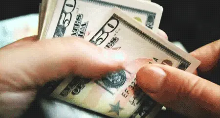 Counting cash on payday