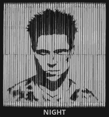 Double personality Fight club pencil drawing