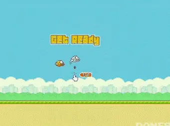 Angry at Flappy Bird smashing phone into wall