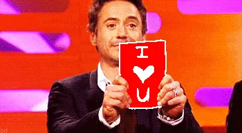 Robert Downey Jr I love you