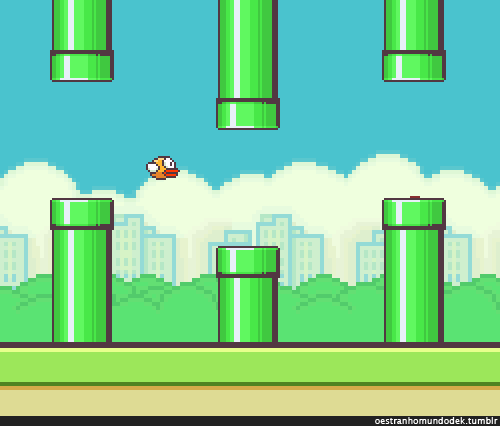 Yoshi eats Flappy bird