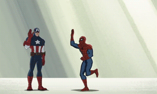 Funny Avengers high five