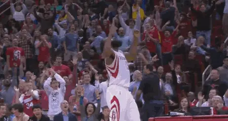 James Harden Houston Rockets celebration