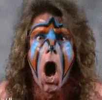 Ultimate head shaking with The Ultimate Warrior