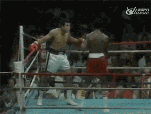 Muhammad Ali Dodging punches