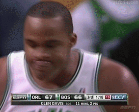 MRW I shave but miss a small part of my mustache (Glen Davis)