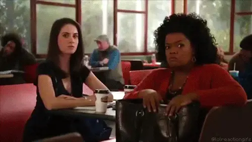 Angry Women Handshake (Alison Brien and yvette nicole brown)