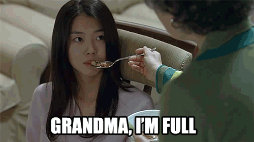 My grandma reaction when I can’t finish my plate because i’m full