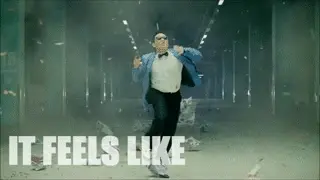 Feels like Friday! Psy dancing gangnam style