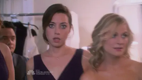 Aubrey Plaza Shocked Wide Eyed