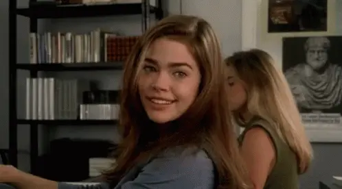 Denise Richards flirting kiss