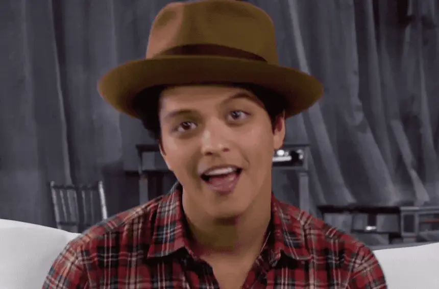 Bruno Mars Winking