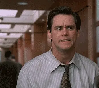 Scared Jim Carrey
