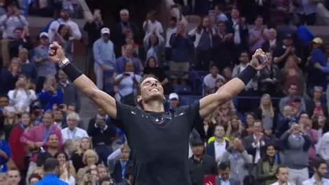 Happy Rafael Nadal