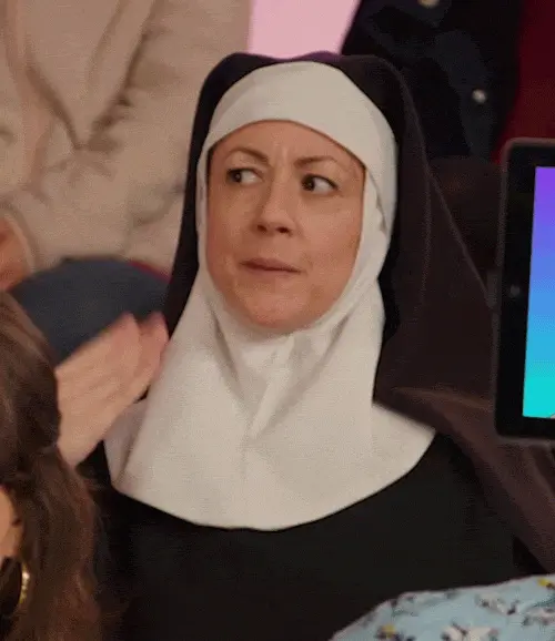 Nun Blushing