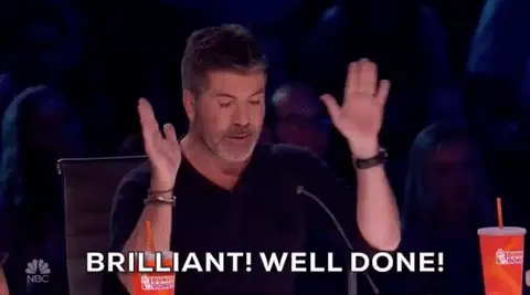Brilliant! Well done!