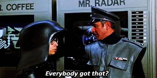 Everybody got that?