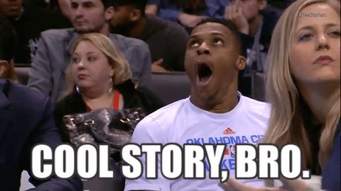 Bored Russell Westbrook