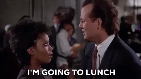 I am going to lunch