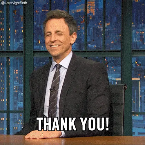 Seth Meyers Thank You