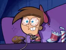 Playing games late at night