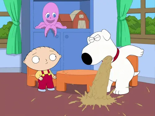 Brian Puking (Family Guy)