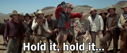 Hold it, hold it… (Blazing Saddles)